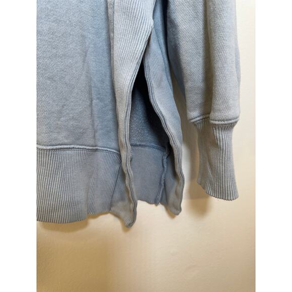 Aerie Steel Blue/Grey Long Sleeve Oversized Sweatshirt - Size Small - Picture 2 of 5